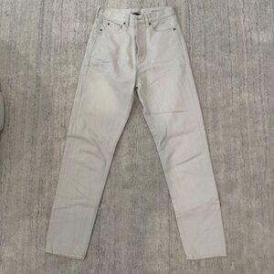 Saint Laurent Chalk White Jeans 27